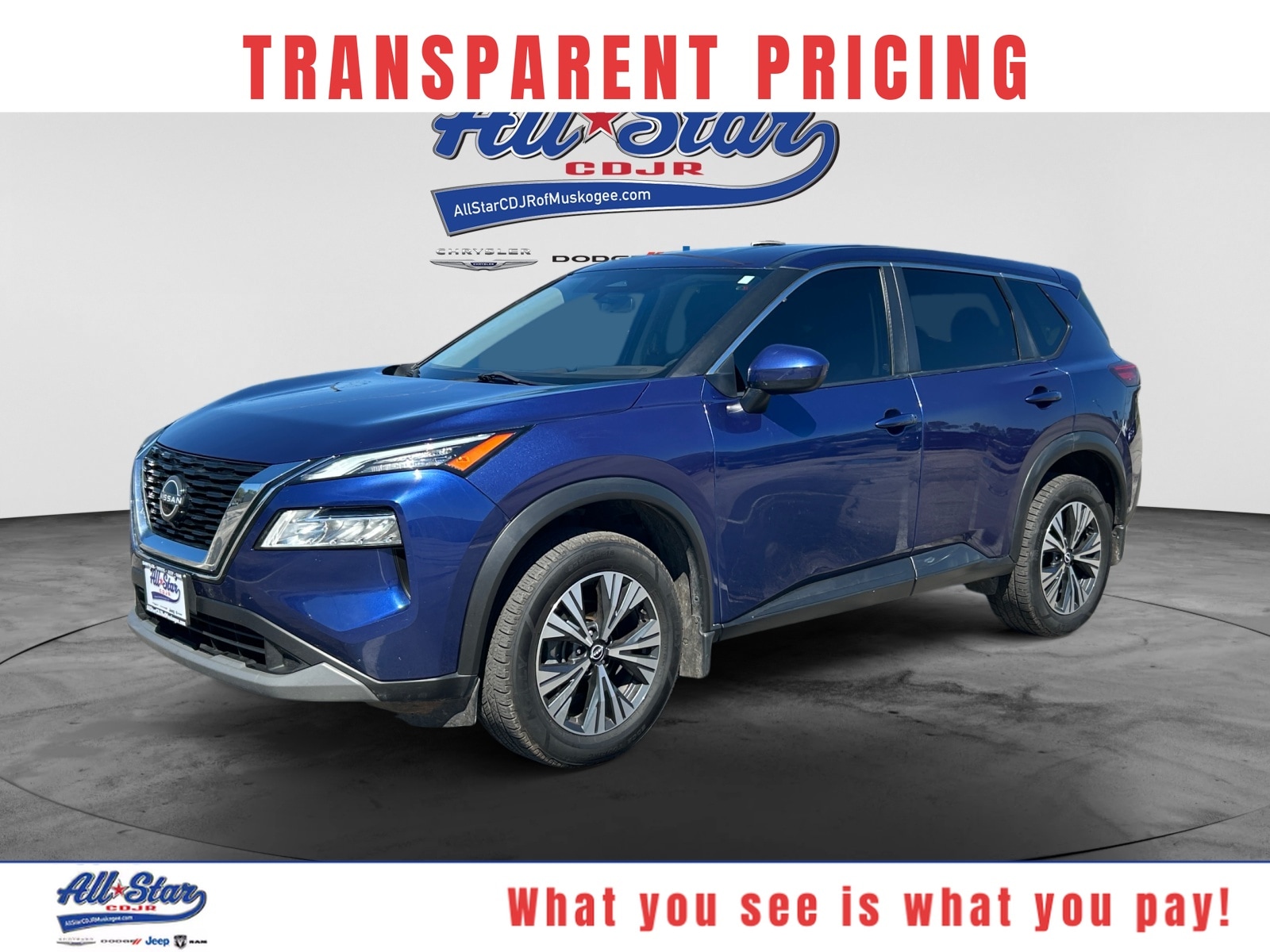 Used 2023 Nissan Rogue SV with VIN JN8BT3BA4PW008881 for sale in Muskogee, OK