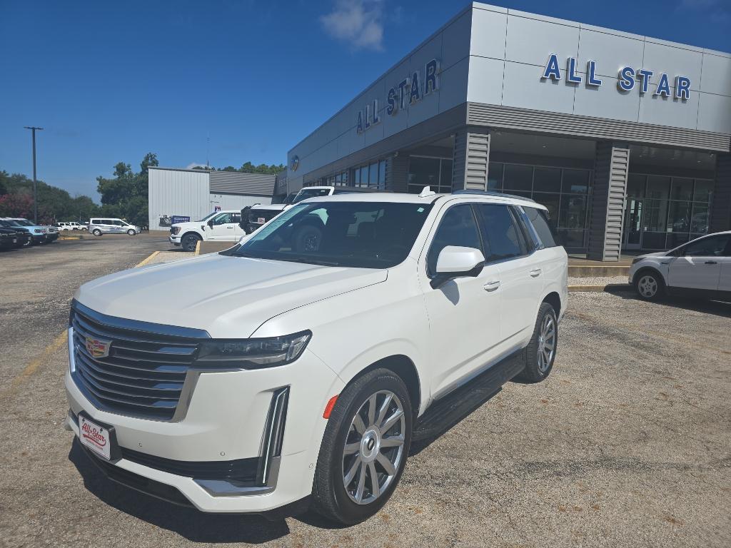 Used 2021 Cadillac Escalade Premium Luxury Platinum with VIN 1GYS4DKL7MR398394 for sale in Palestine, TX