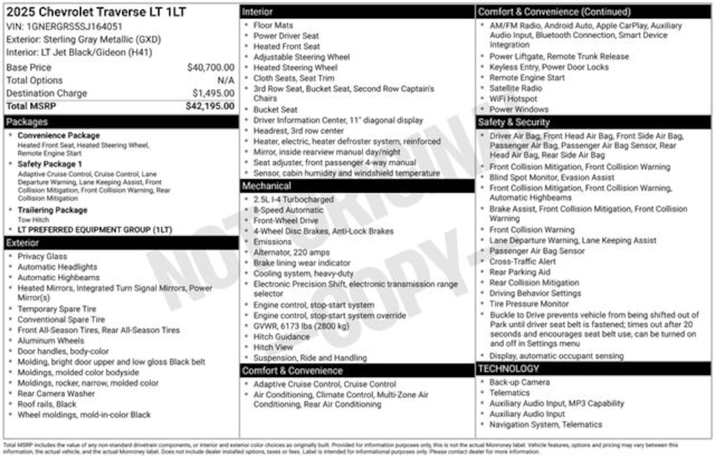 Used 2025 Chevrolet Traverse LT SUV