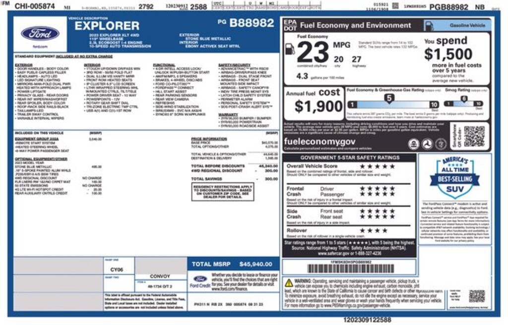 Used 2023 Ford Explorer XLT SUV