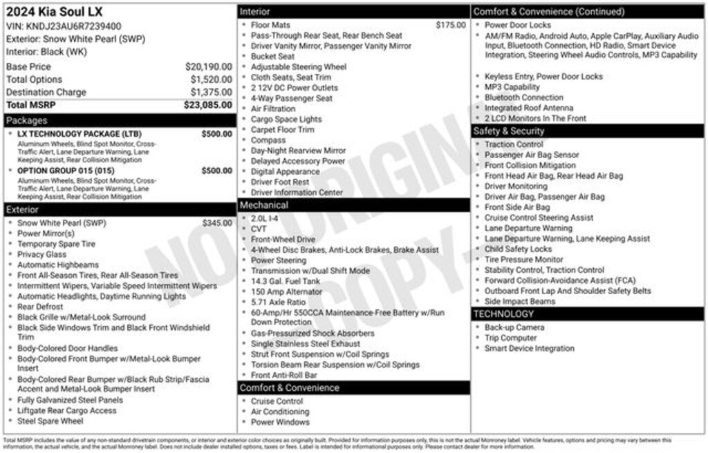 Used 2024 Kia Soul LX Hatchback