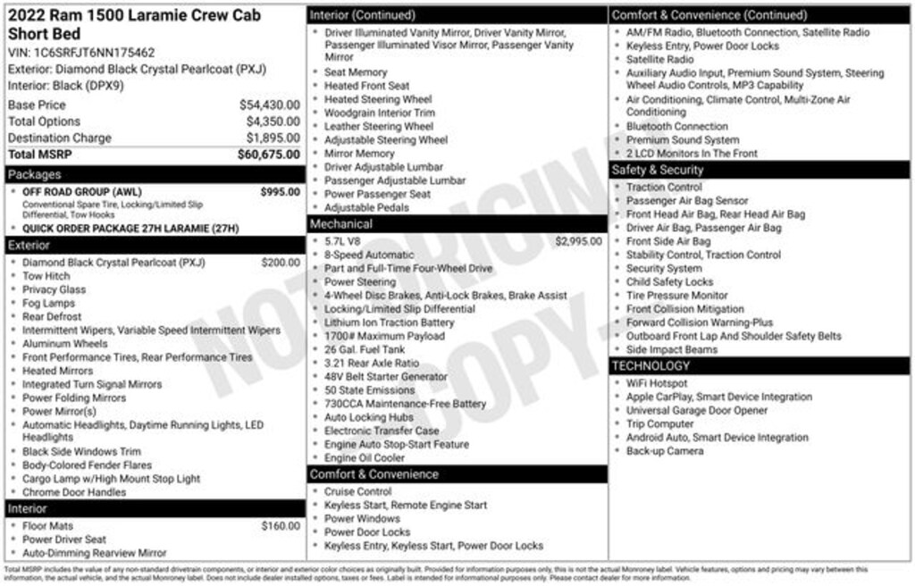 Used 2022 Ram 1500 Laramie Truck