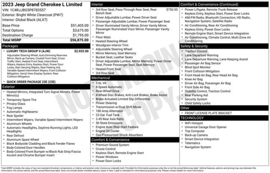 Used 2023 Jeep Grand Cherokee L Limited SUV