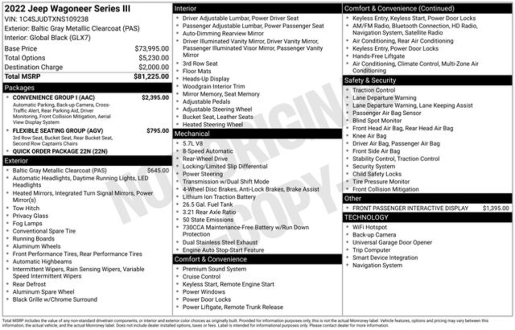 Used 2022 Jeep Wagoneer Series III SUV