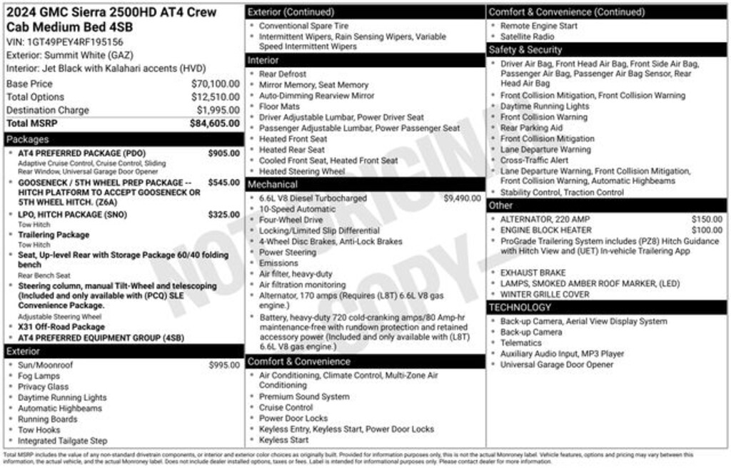 Used 2024 GMC Sierra 2500HD AT4 Truck