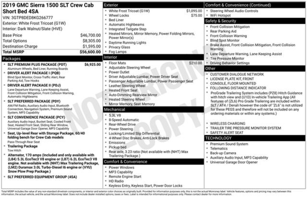 Used 2019 GMC Sierra 1500 SLT Truck