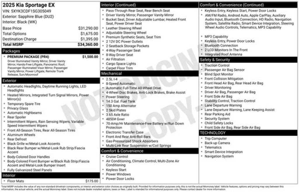 Used 2025 Kia Sportage EX SUV