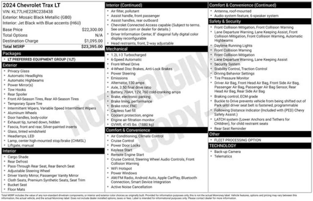 Used 2024 Chevrolet Trax LT SUV