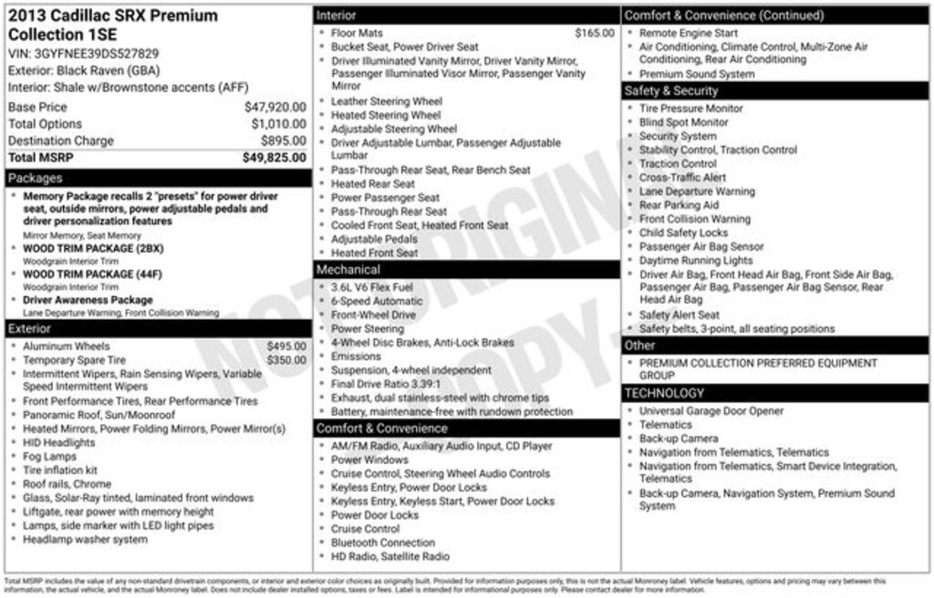 Used 2013 Cadillac SRX Premium SUV