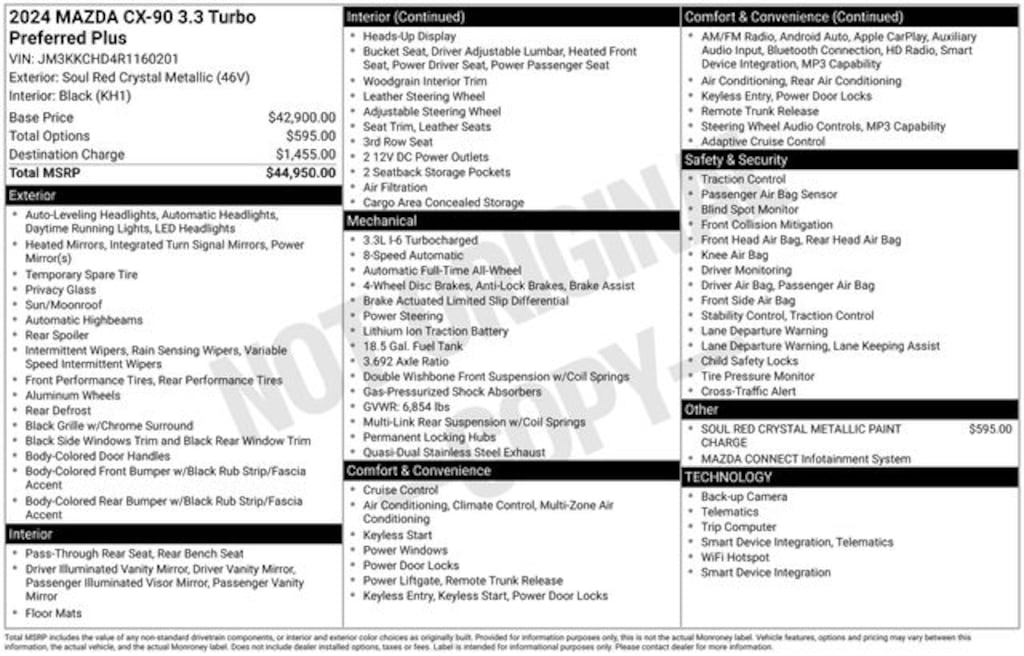 Used 2024 Mazda CX-90 3.3 Turbo Preferred Plus SUV