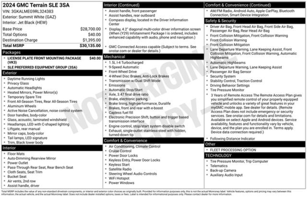 Used 2024 GMC Terrain SLE SUV