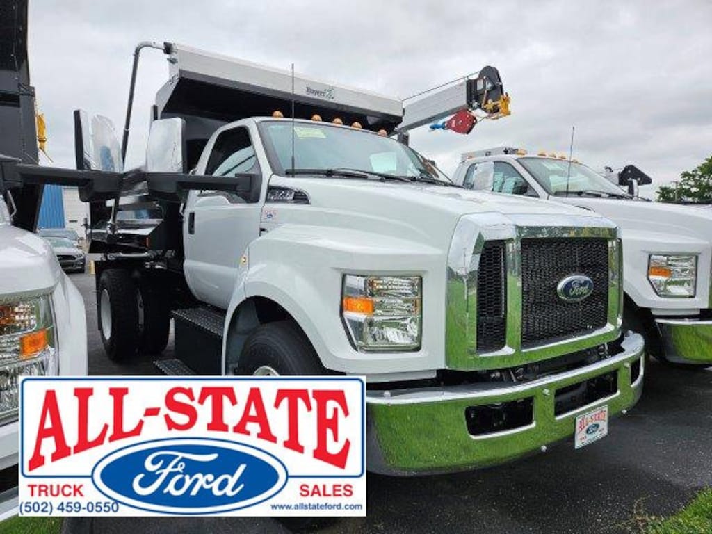New 2025 Ford F750 REGULAR CAB CHAS DOCK HEIGHT 158WB W/DUMP BPDY TRUCK