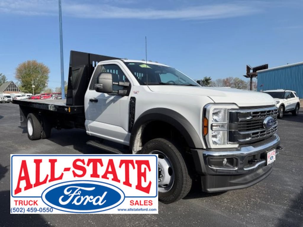New 2025 Ford F550 RC CHAS 4X2 XL DRW 205WB W/PLATFORM W/RAILS TRUCK