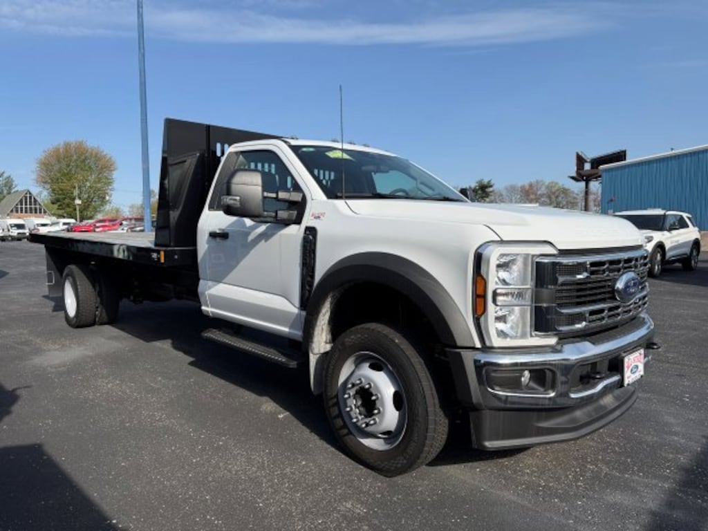 New 2025 Ford F550 RC CHAS 4X2 XL DRW 205WB W/PLATFORM W/RAILS TRUCK