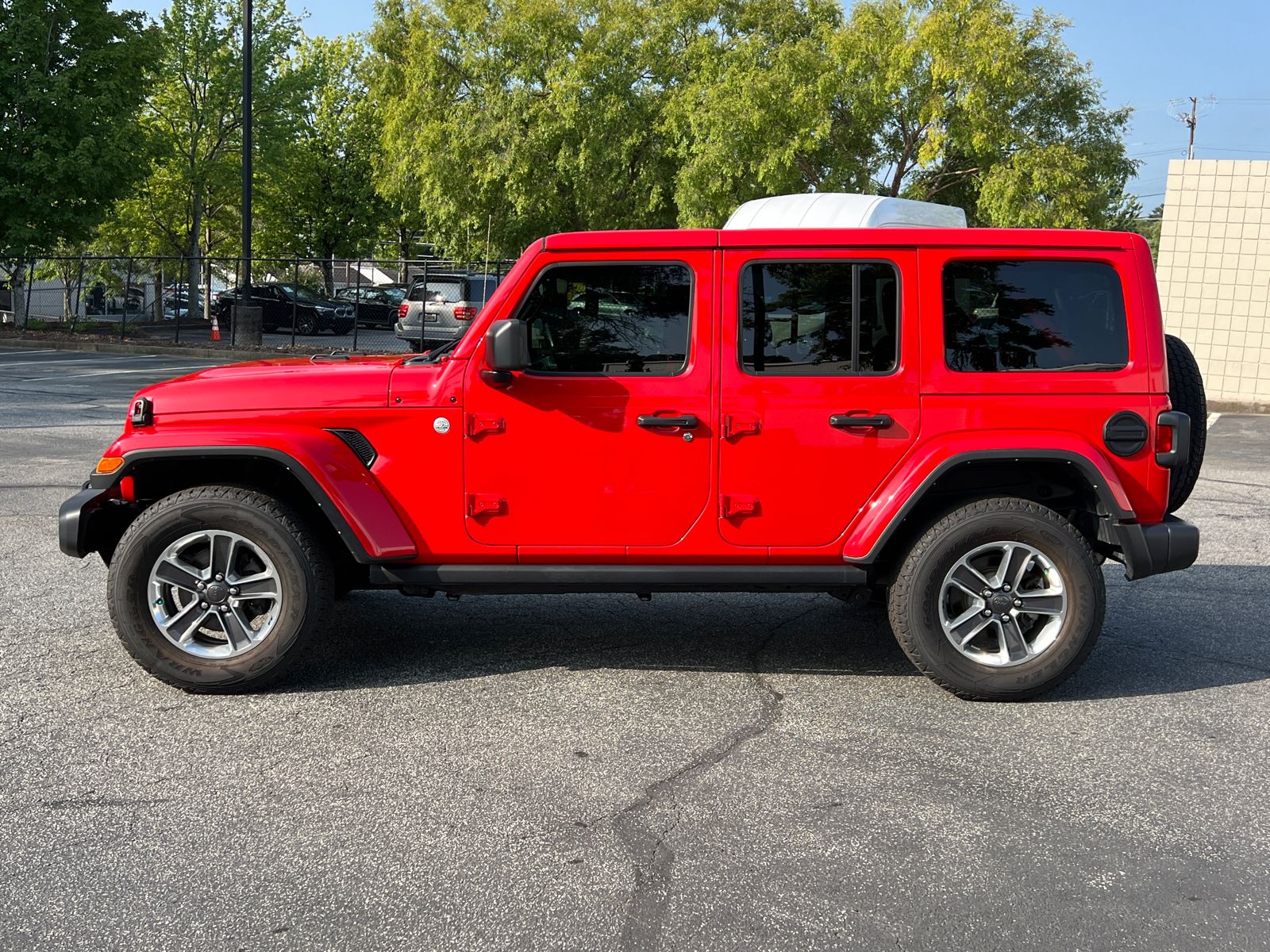 Used 2022 Jeep Wrangler Unlimited Sahara with VIN 1C4HJXEN7NW103997 for sale in Marietta, GA