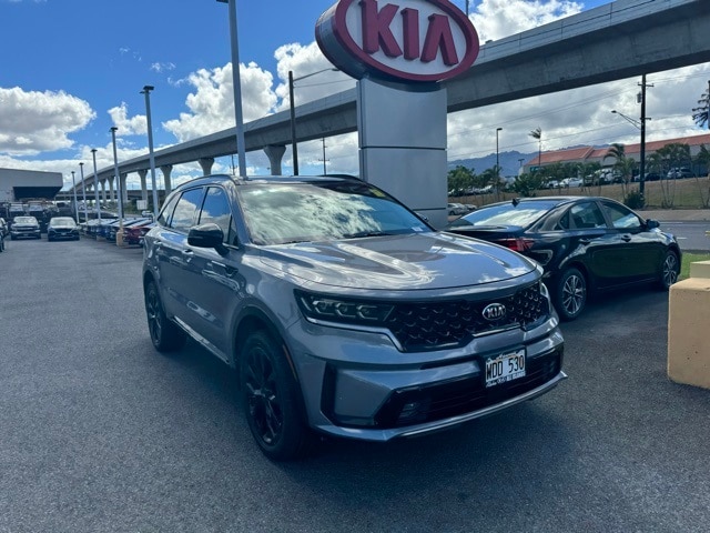 Certified 2021 Kia Sorento SX with VIN 5XYRKDLF0MG040054 for sale in Waipahu, HI