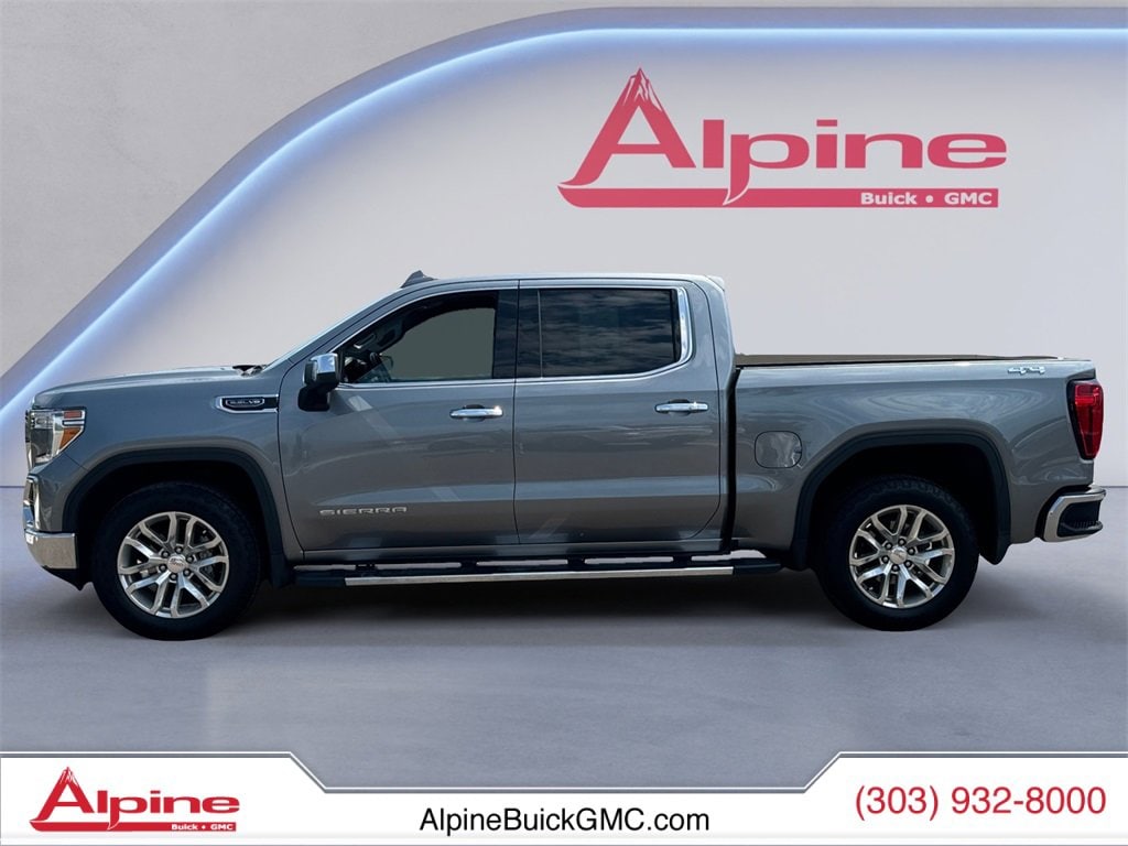 Used 2021 GMC Sierra 1500 SLT with VIN 1GTU9DED1MZ278935 for sale in Littleton, CO