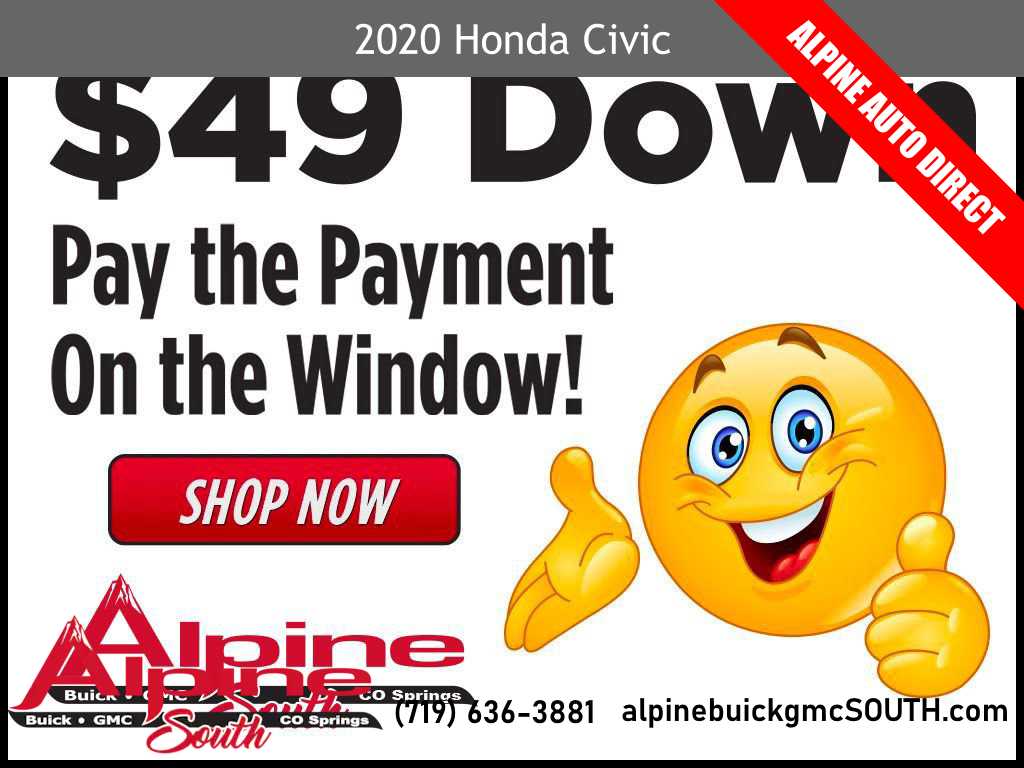 Used 2020 Honda Civic Sport with VIN 2HGFC2F8XLH515390 for sale in Colorado Springs, CO