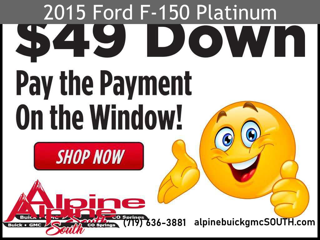 Used 2015 Ford F-150 XLT with VIN 1FTEW1EG9FFA38770 for sale in Colorado Springs, CO