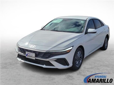 2025 Hyundai Elantra Hybrid Blue Sedan