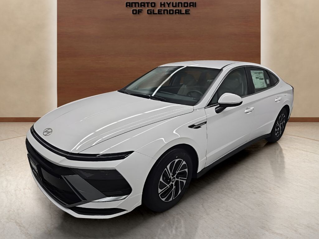 New 2026 Hyundai Sonata Hybrid Blue Sedan