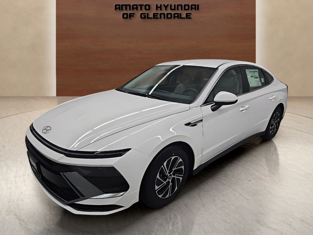 New 2026 Hyundai Sonata Hybrid Blue Sedan