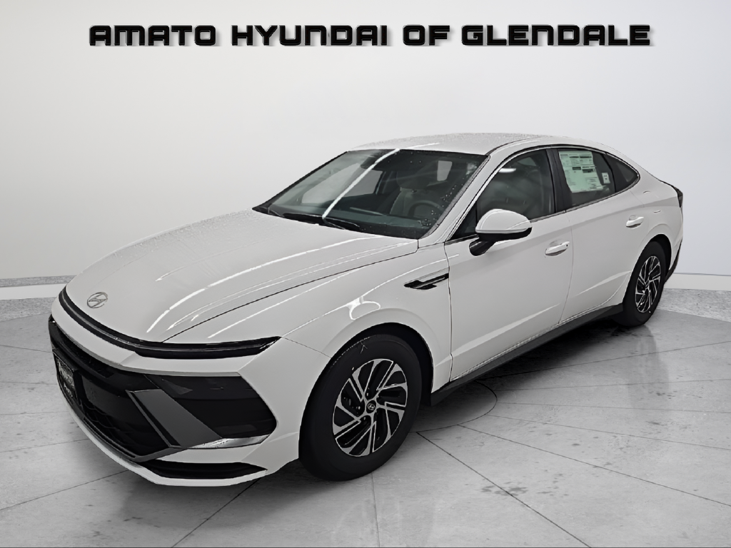 New 2026 Hyundai Sonata Hybrid Blue Sedan