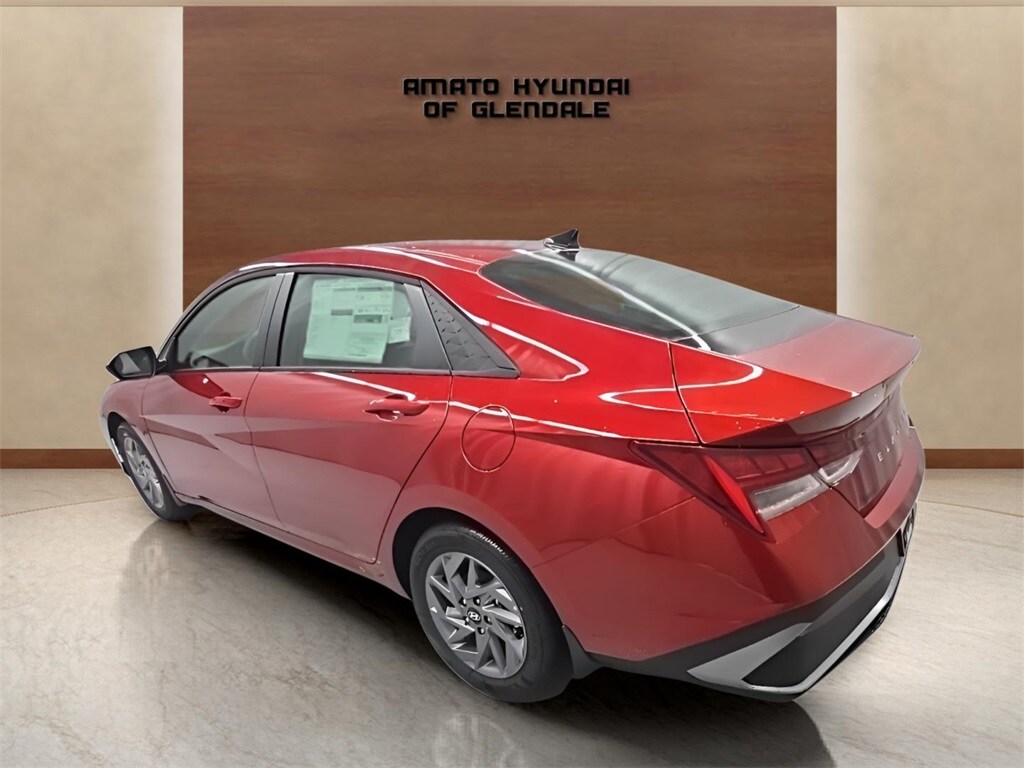 New 2026 Hyundai Elantra Hybrid Blue Sedan