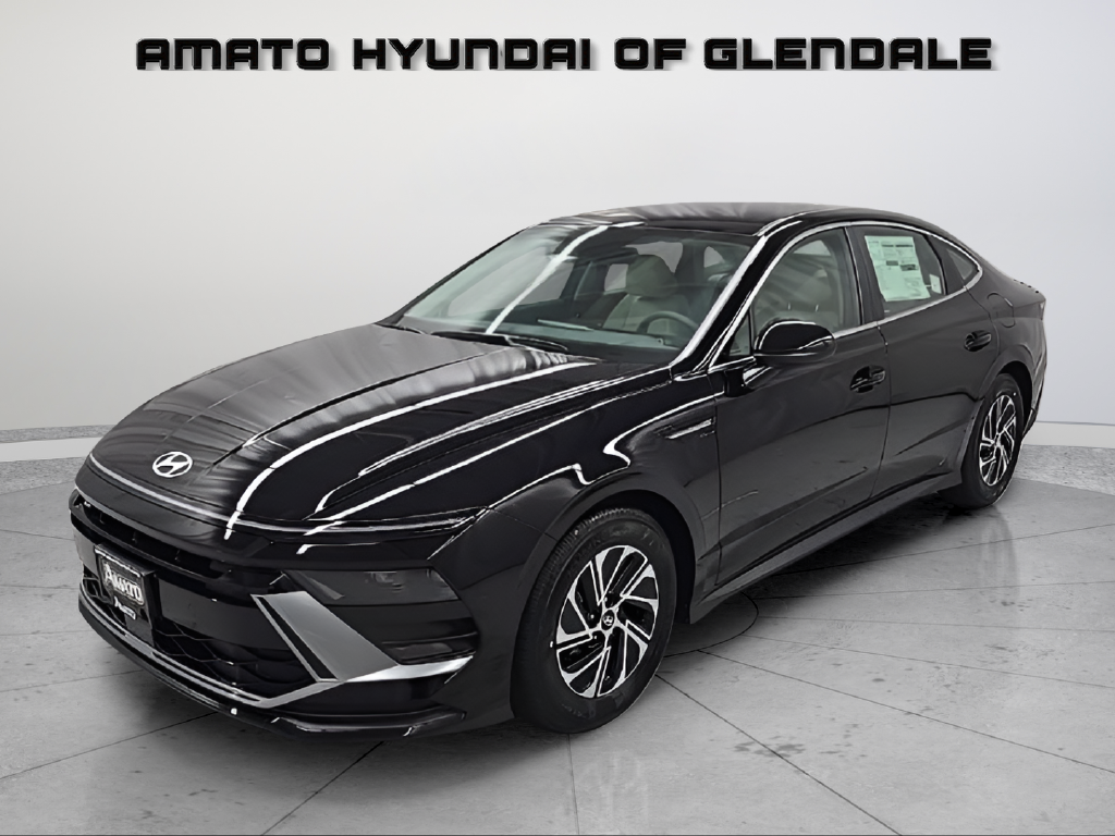 New 2026 Hyundai Sonata Hybrid Blue Sedan