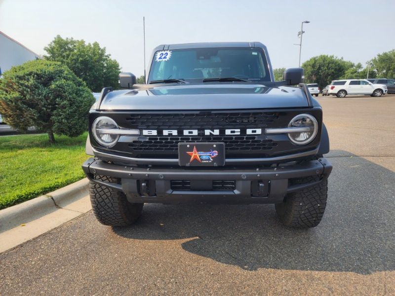 Used 2022 Ford Bronco 2-Door Wildtrak with VIN 1FMDE5CP0NLB83488 for sale in Glendive, MT