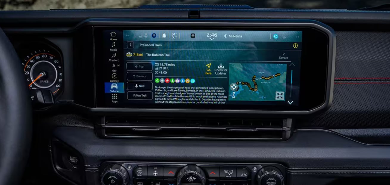  2026 Jeep® Gladiator interior.