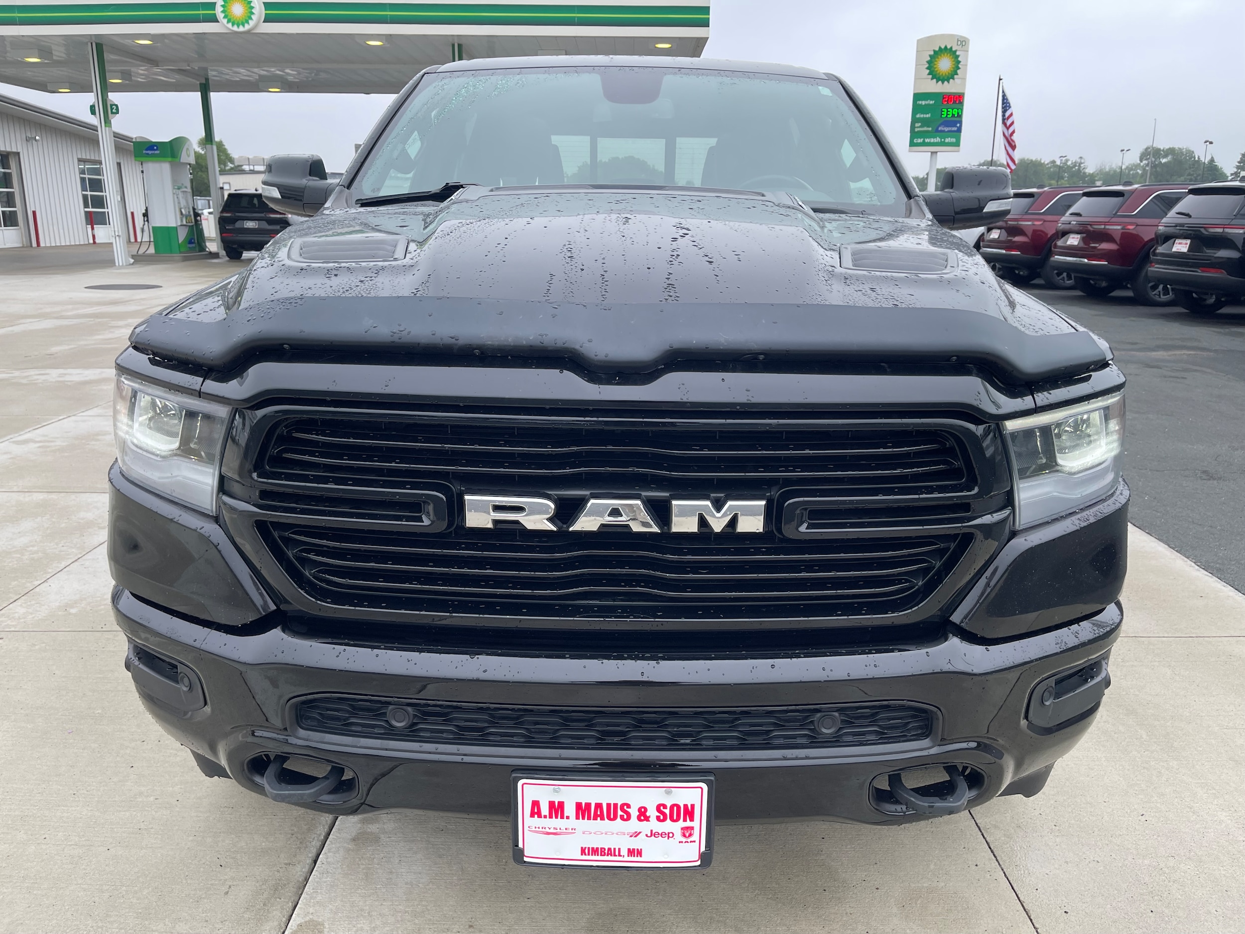 Used 2019 RAM Ram 1500 Pickup Laramie with VIN 1C6SRFRT9KN827393 for sale in Kimball, Minnesota