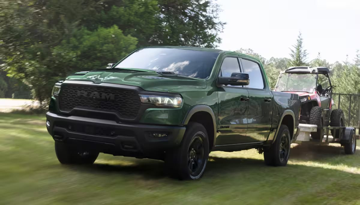 A 2026 RAM 1500 towing