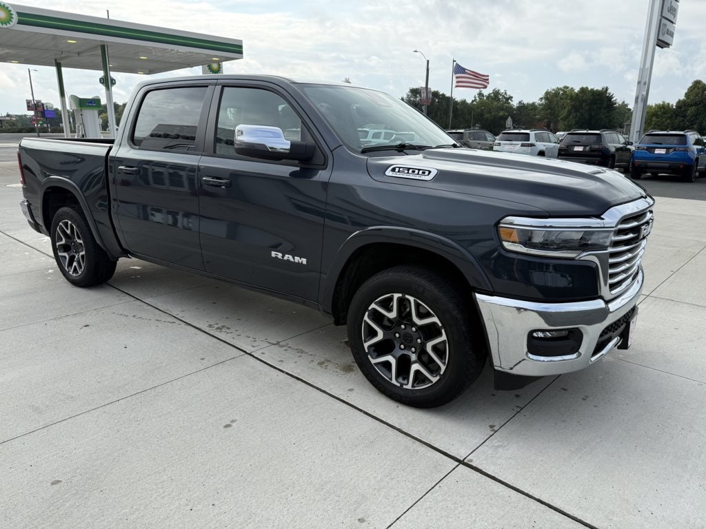 Used 2026 RAM Ram 1500 Pickup Laramie with VIN 1C6SRFJPXTN255170 for sale in Kimball, Minnesota
