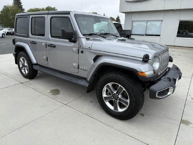 Used 2019 Jeep Wrangler Unlimited Sahara with VIN 1C4HJXENXKW513849 for sale in Kimball, Minnesota