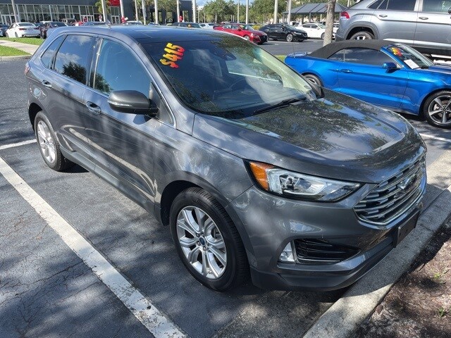 Used 2021 Ford Edge Titanium with VIN 2FMPK4K9XMBA27248 for sale in Naples, FL