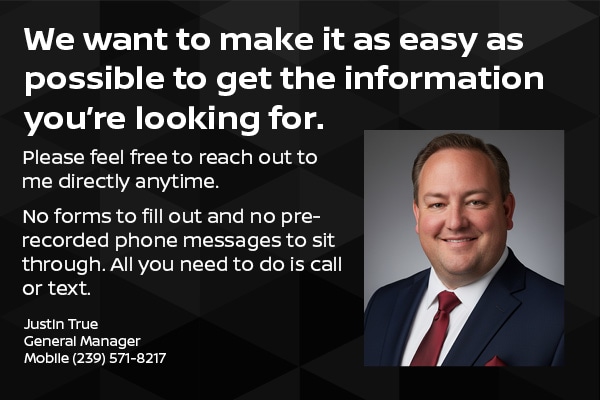 Please feel free to reach out to me directly anytime: (239) 571-8217