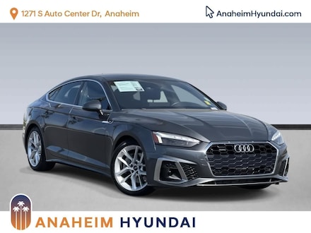 Featured pre-owned 2023 Audi A5 Sportback S Line Premium Plus Sedan for sale near you in Anaheim, CA