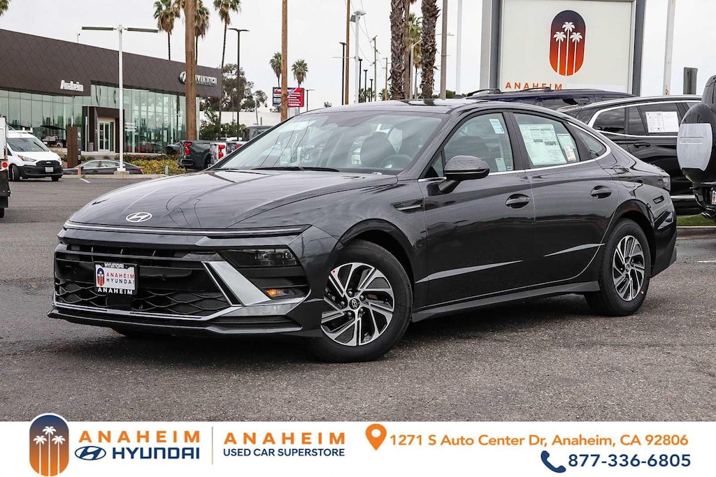 New 2026 Hyundai Sonata Hybrid Blue Sedan