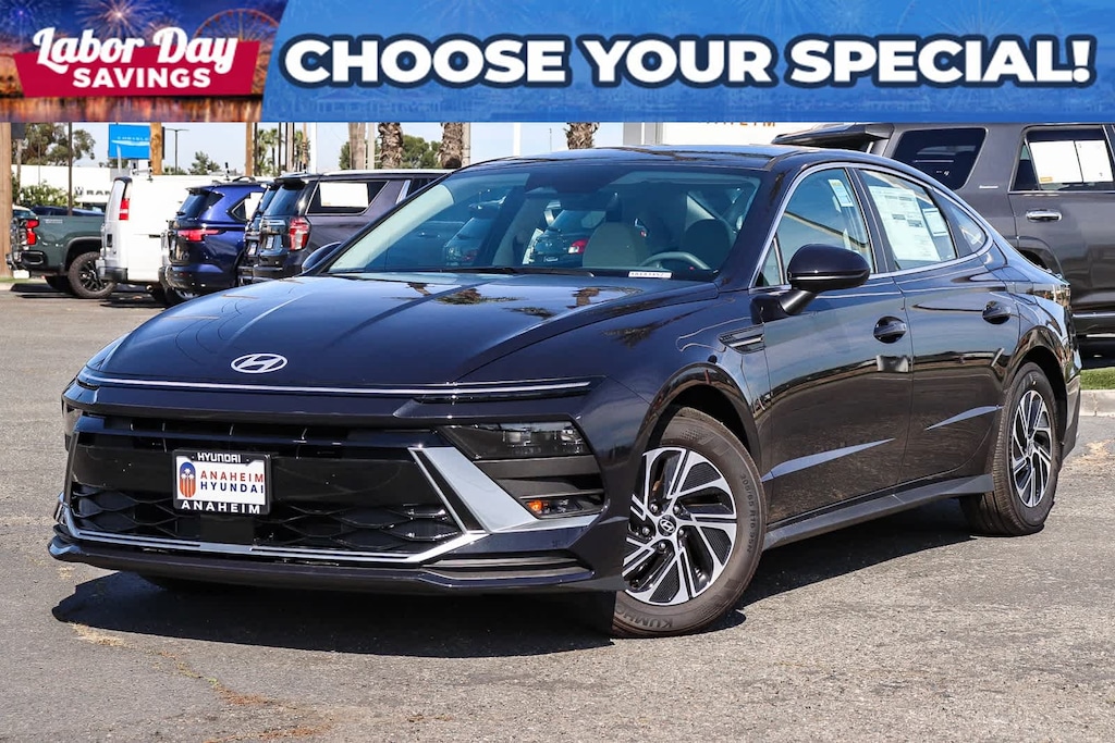 New 2026 Hyundai Sonata Hybrid Blue Sedan