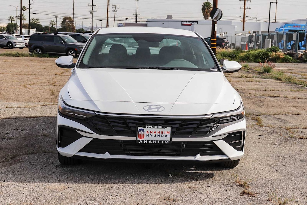 New 2026 Hyundai Elantra Hybrid Blue Sedan