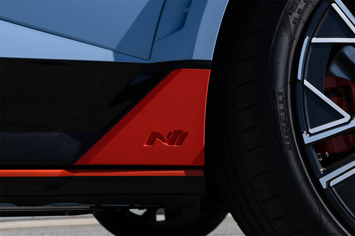 The wheel of the 2026 Hyundai IONIQ 5 N