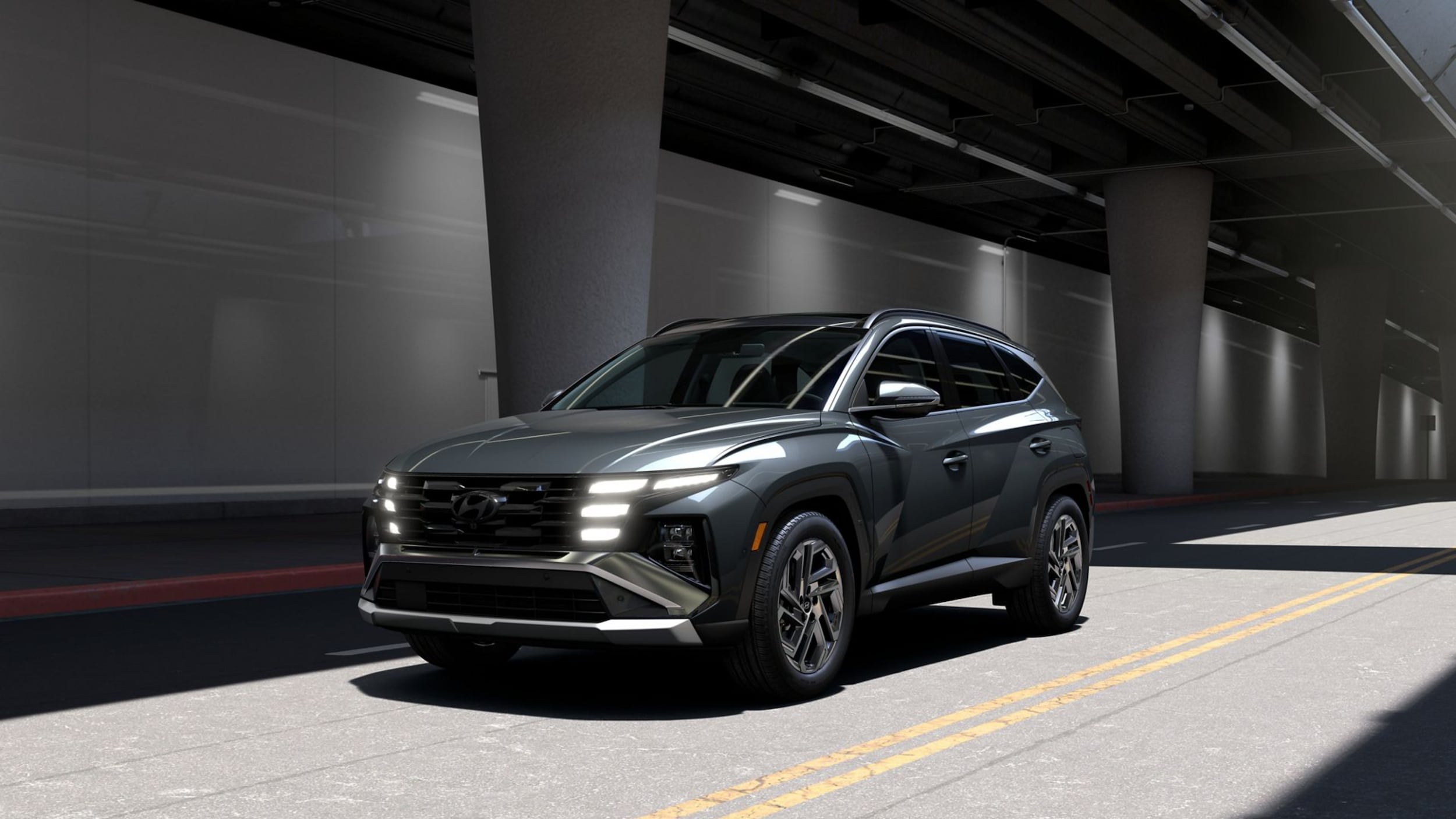 A parked 2026 Hyundai Tucson Hybrid