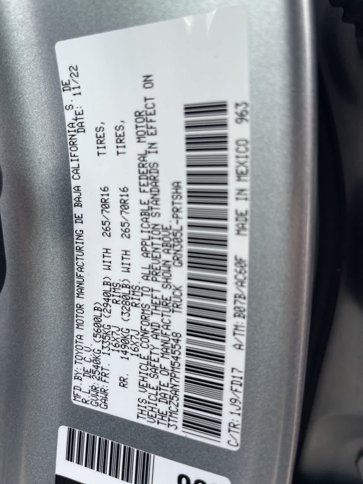 Thumbnail: 2023 Toyota Tacoma - 14