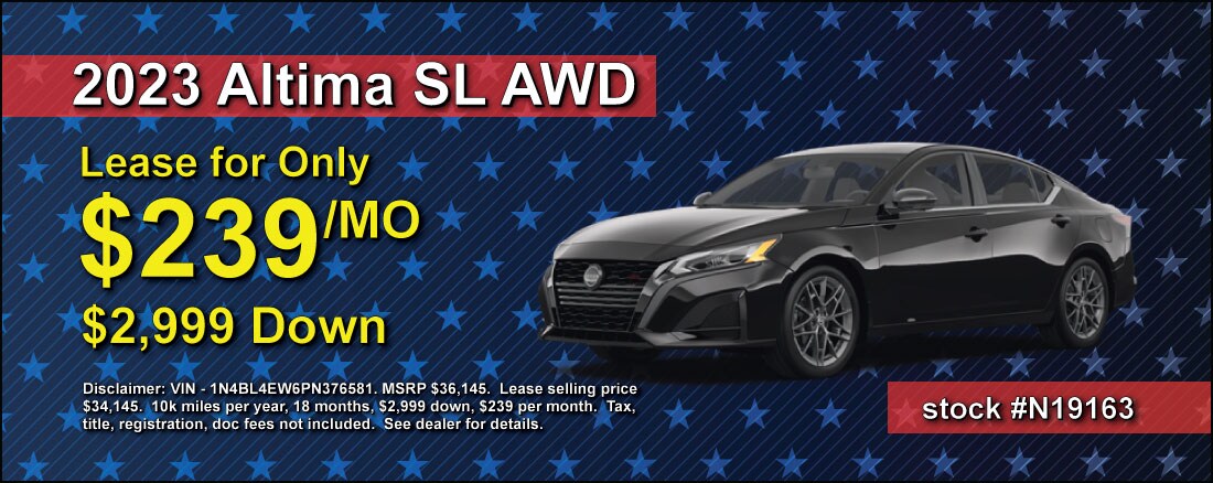2023 Altima SL AWD - Lease for $239/mo