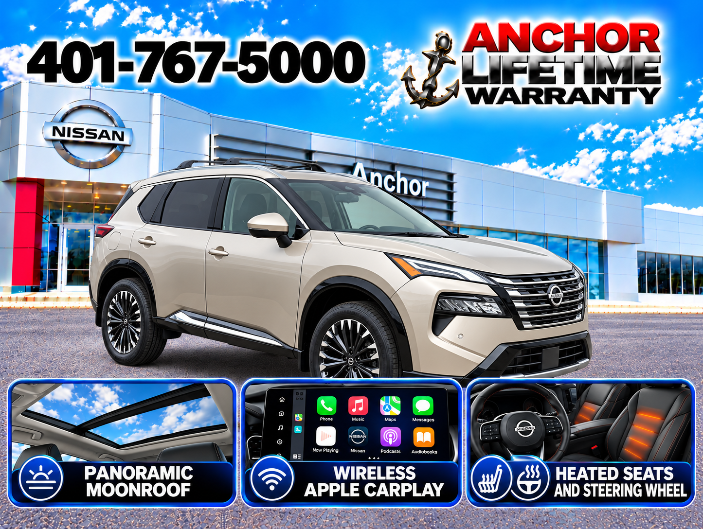 New 2026 Nissan Rogue PLATINUM SUV near Providence, RI
