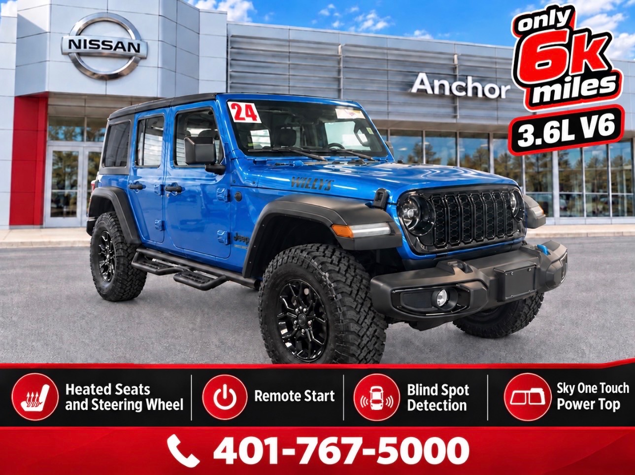 2024 Jeep Wrangler Unlimited WILLYS 4X4 SUV near Providence