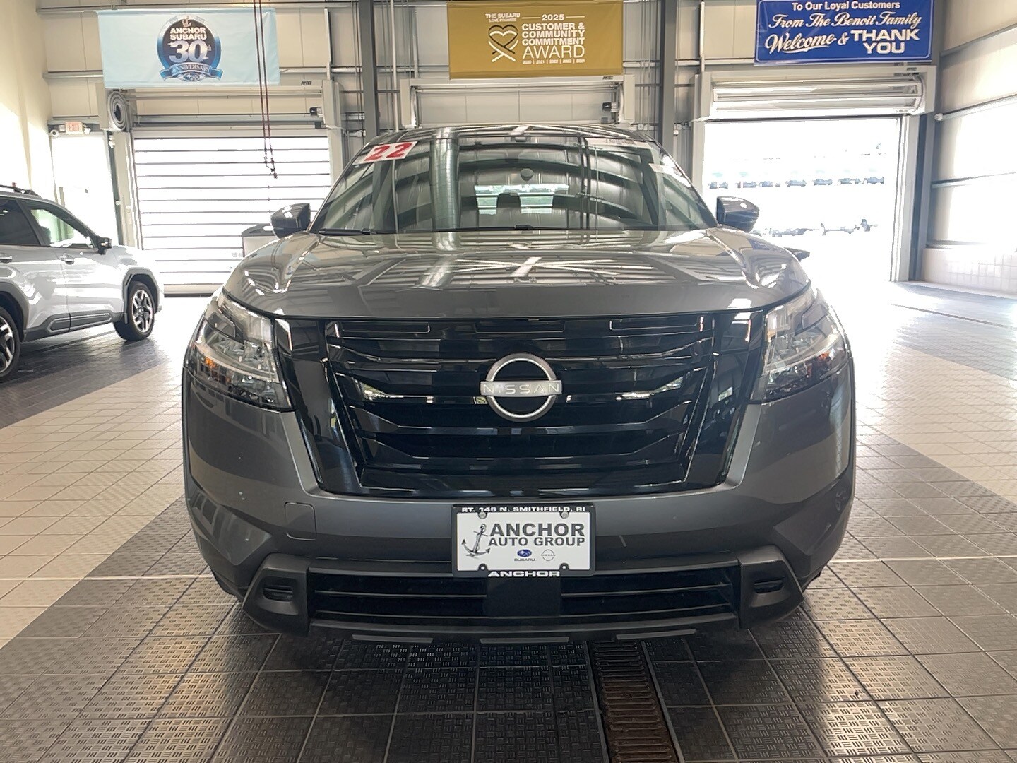 Used 2022 Nissan Pathfinder SV with VIN 5N1DR3BDXNC239128 for sale in North Smithfield, RI