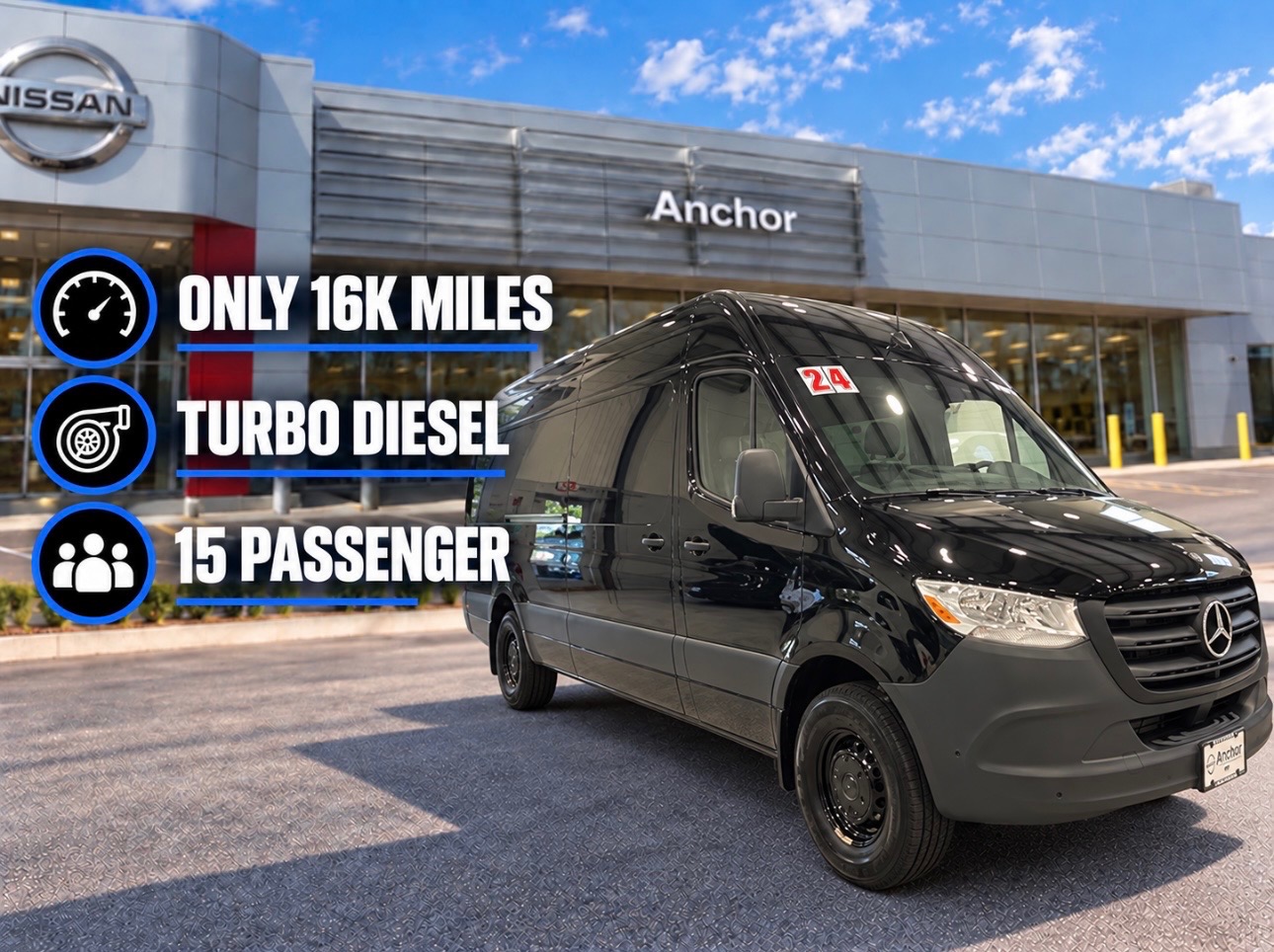 2024 Mercedes-Benz Sprinter 2500 EXTENDED HIGH ROOF 15 PASSENGER VAN near Providence