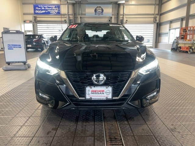 Certified 2021 Nissan Sentra SR with VIN 3N1AB8DV9MY213529 for sale in North Smithfield, RI